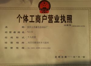 注冊(cè)工商個(gè)體營業(yè)執(zhí)照這表怎么填